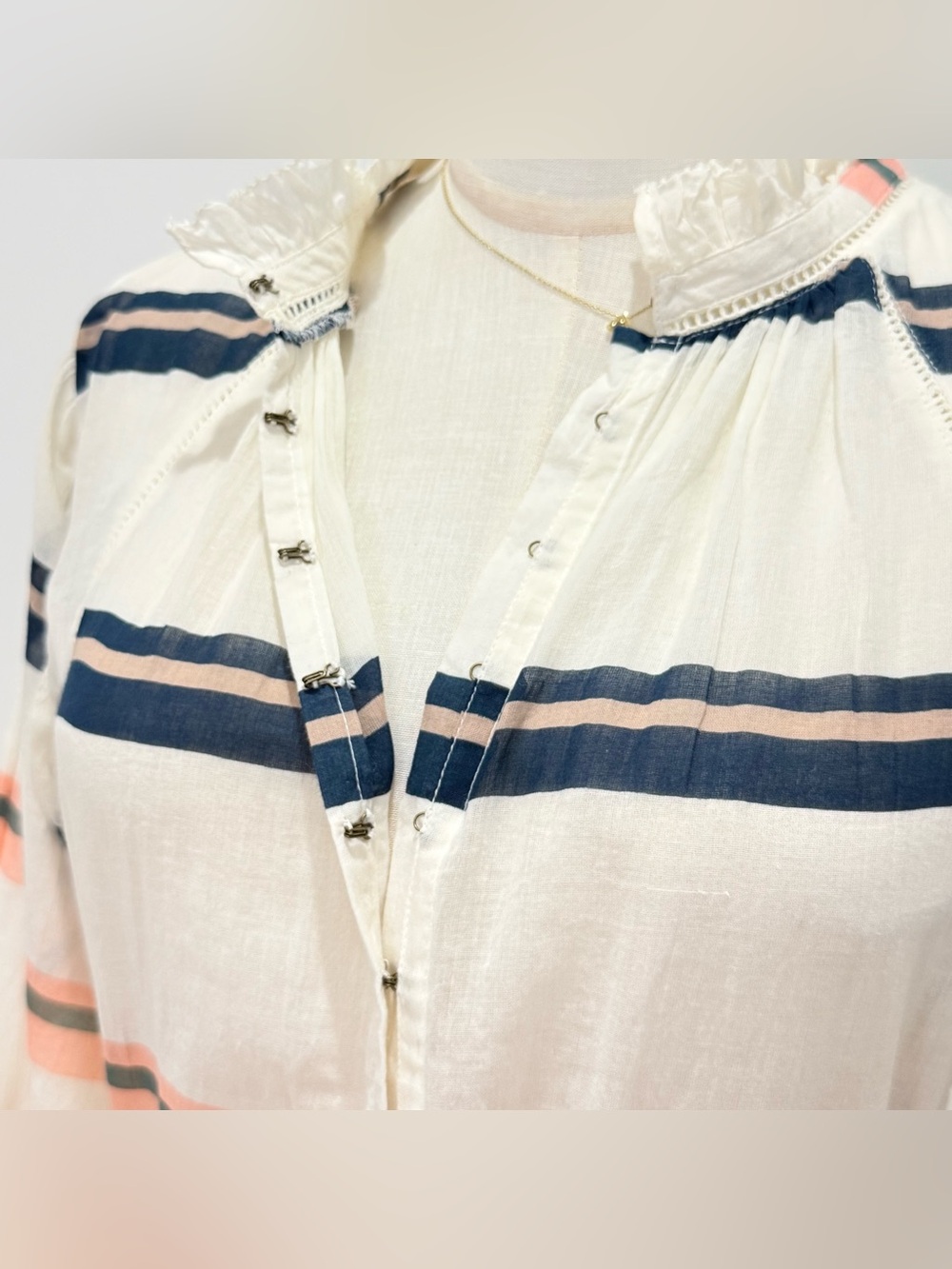 Apiece Apart Striped Maxi Dress Size 0 Multicolor Vacation Coastal Beachy Chic - Picture 7 of 10